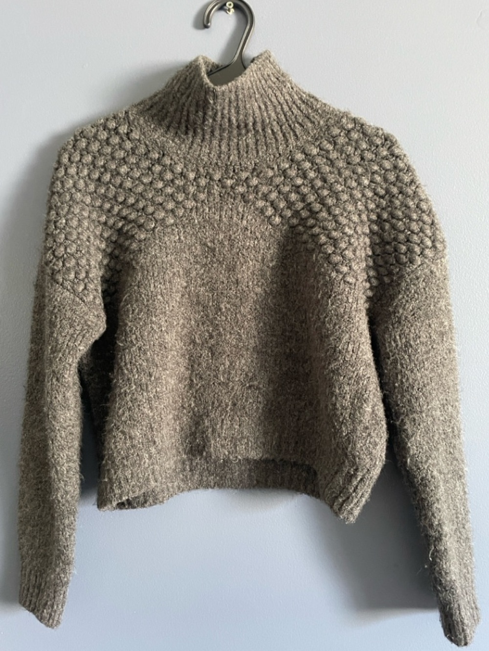 Free People - Textured crop sweater